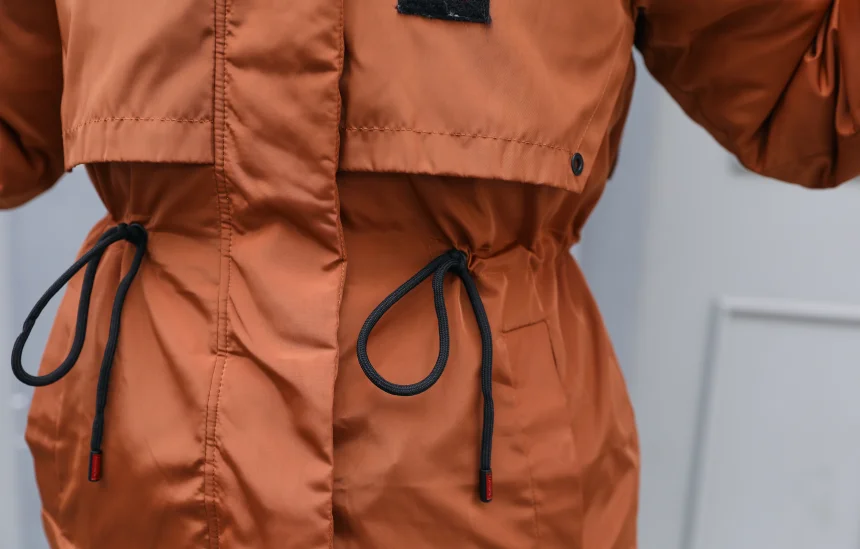 

Double Sided Coat Jacket Hooded Winter Jacket Women Parkas Women Lace Up Jacket Fur Collar Slim Outerwear Female Plus Size