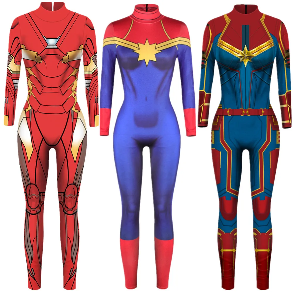 Женский комбинезон с супергероями Captain Carol danвера Железного человека
