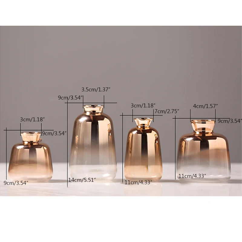 Дымовое стекло свадебные декоративные вазы фигурка ваза для цветов ремесел