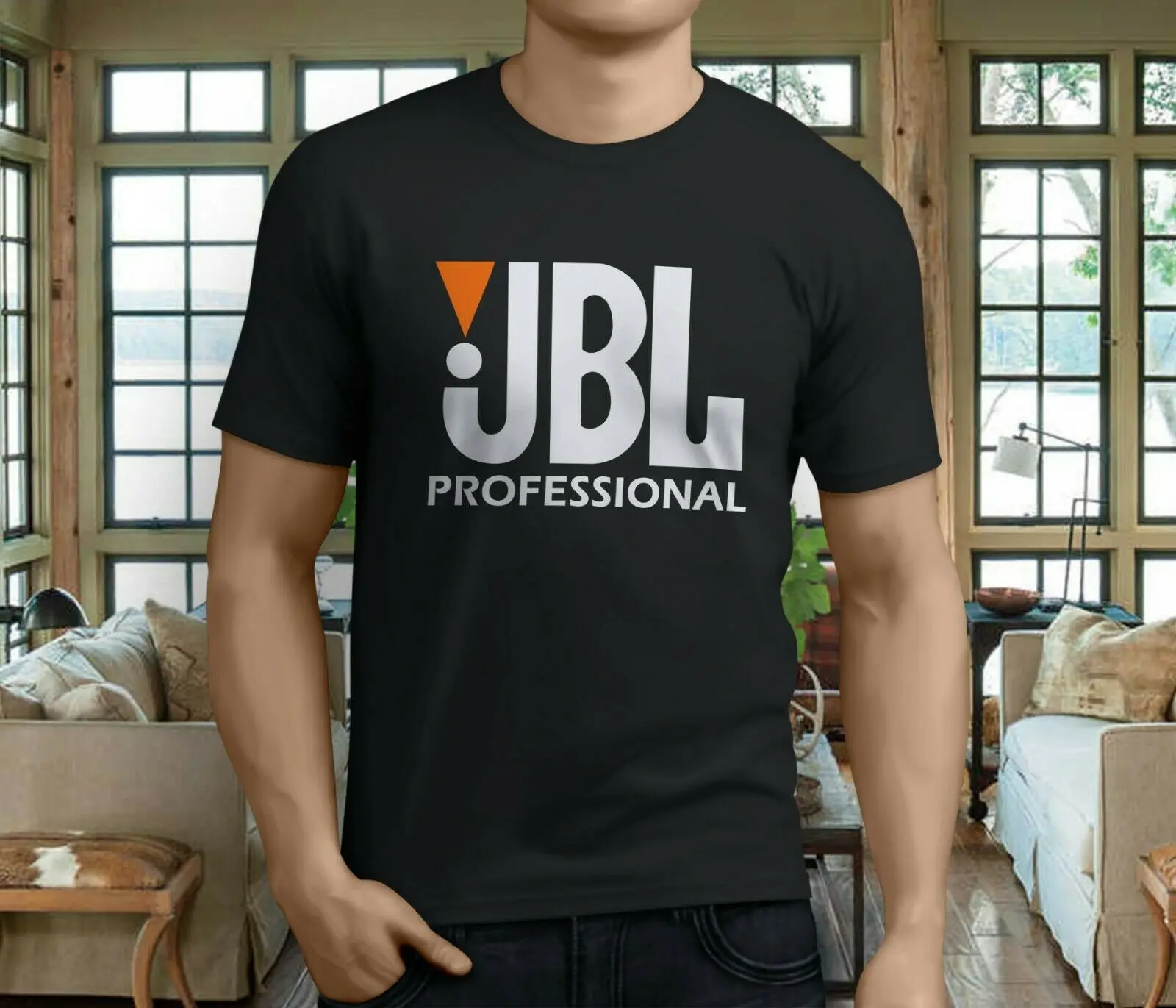 Новая популярная профессиональная Мужская черная футболка Jbl |