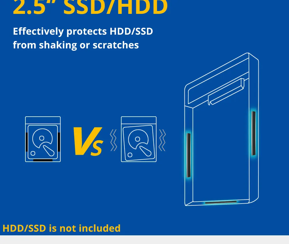 KingDian HDD чехол 2,5 SATA к USB 3,0 адаптер для жесткого диска SSD HDD коробка жесткий диск Корпус HDD корпус HD внешний