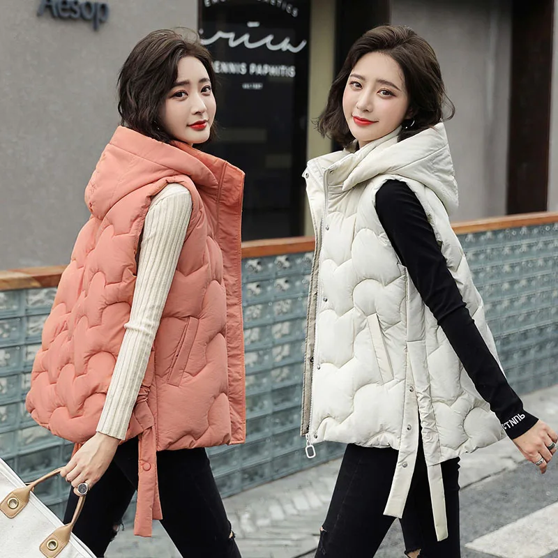 

New Fashion Winter Vest Women's Coat Short Waistcoat Jacket Plus Size Autumn And Winter Women's Sleeveless Jacket