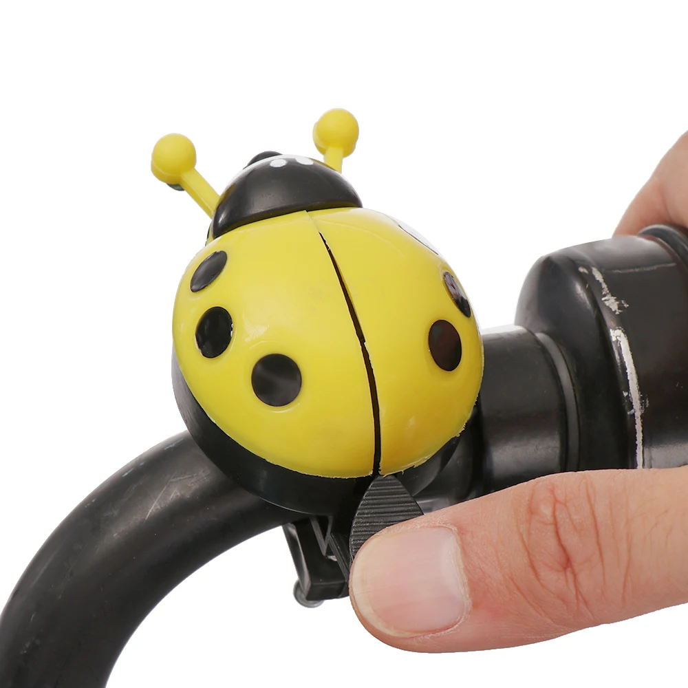 

1PCS Plastic Bike Bell Bicycle Cute Kids Boys Girls Novelty Ladybird Bug Design Horn Safety Warning Cycling Accessories
