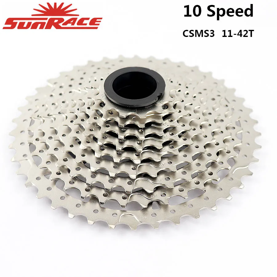 Кассета для велосипеда SunRace CSMS3 CSMX3 11-40T 11-42T 11-46T 10 скоростей широкое соотношение