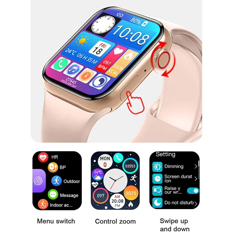 VBDK 2021 IWO M26 Plus M36Plus Woman Smart Watch Bluetooth Call Wireless Charging 3D Dynamic Dial Waterproof Music Men Smartwach |