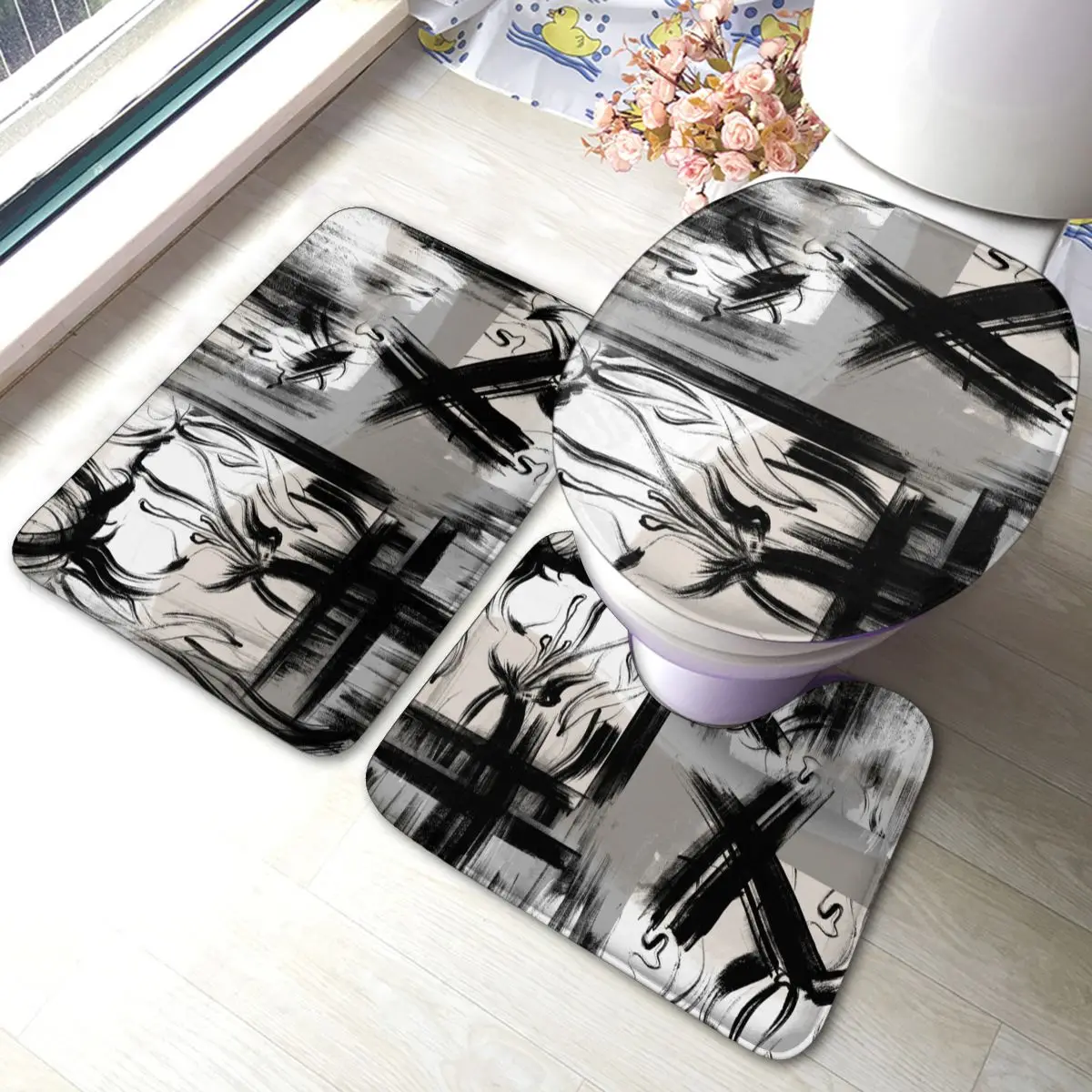 

3 шт., абсорбирующие коврики для ванной, из полиэстера