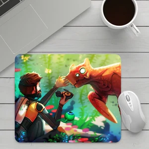 Подставка Subnautica, Рабочая поверхность, Аниме Коврик для мыши, кавайный нескользящий коврик для ПК, геймерский полный коврик на стол, коврик для настольного компьютера