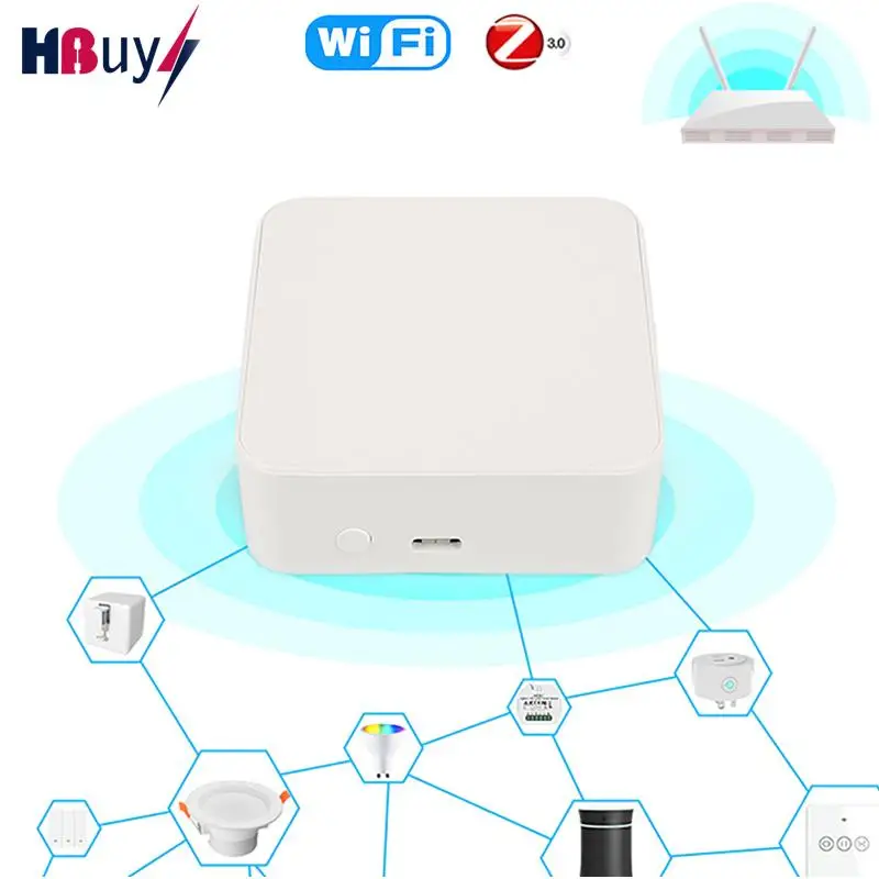 

Беспроводной смарт-хаб Tuya ZigBee, хаб с мостом для удаленного управления через Bluetooth, работает с Alexa Google Home