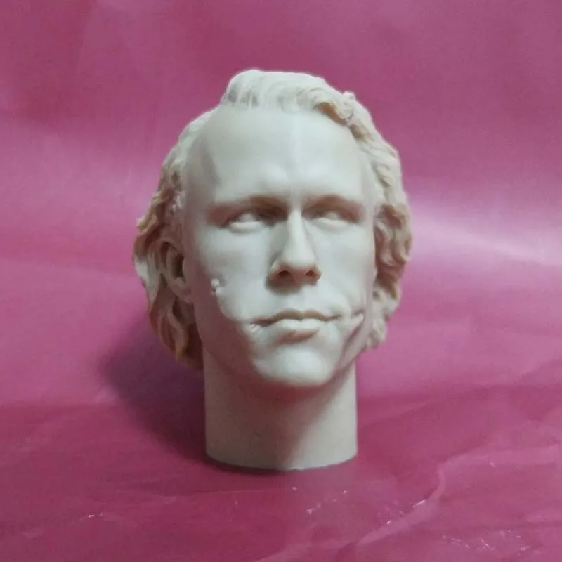 1/6 масштаб Adam Gu Неокрашенная голова Джокера Высококачественная Мужская солдата