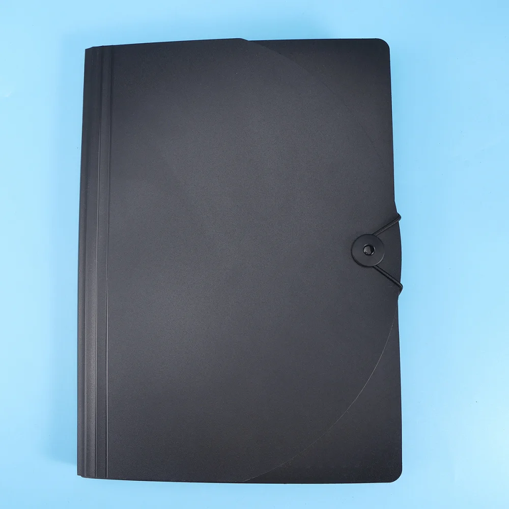 

1PC Practical 12 Grid Rainbow File Folder Multilayer A4 Size Portable Accordion Folder Document File Folder