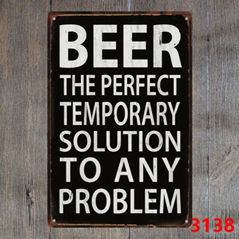 

2019 HITS Metal Tin Sign Bar Pub Home Wall Decoration Retro Metal Art Poster Crafts(Visit Our Store, More Products!!!)