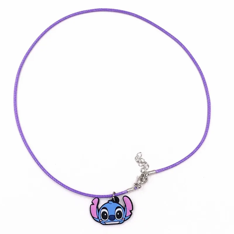 1 шт. ожерелье с подвеской из ПВХ изображением Микки и Минни Лило стежка колье