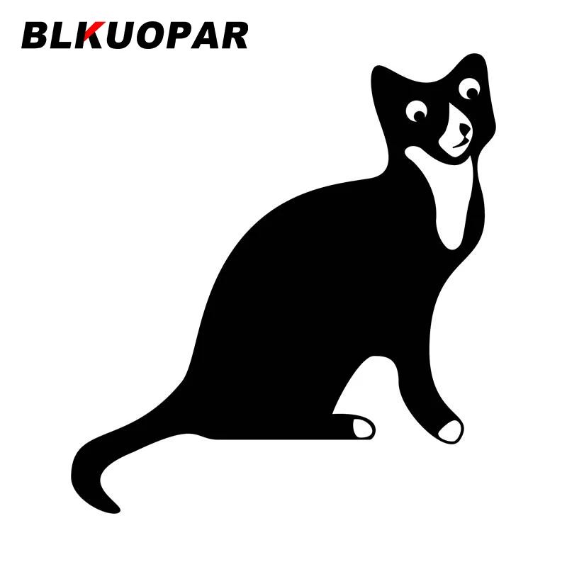 

BLKUOPAR для силуэта кота, автомобильная наклейка, креативная наклейка на окклюзию с царапинами, индивидуальный холодильник, мотоцикл