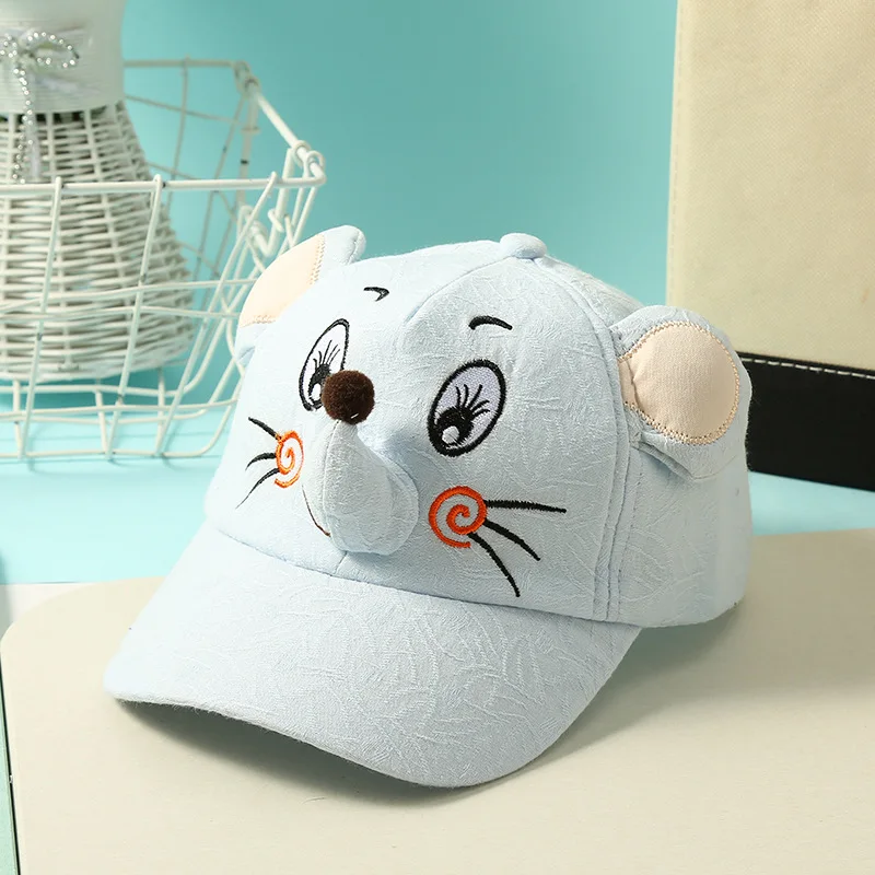 Детская бейсбольная кепка с мультяшным принтом Кепка вышивкой мыши весна лето