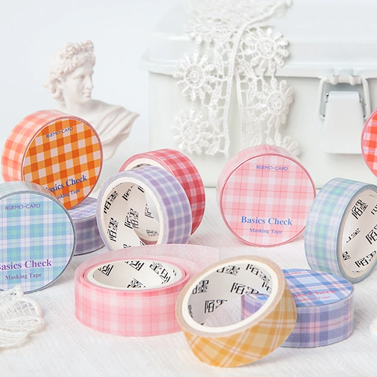 Серия Candy Grid junkdiary Washi липкая декоративная клейкая лента DIY Скрапбукинг стикер