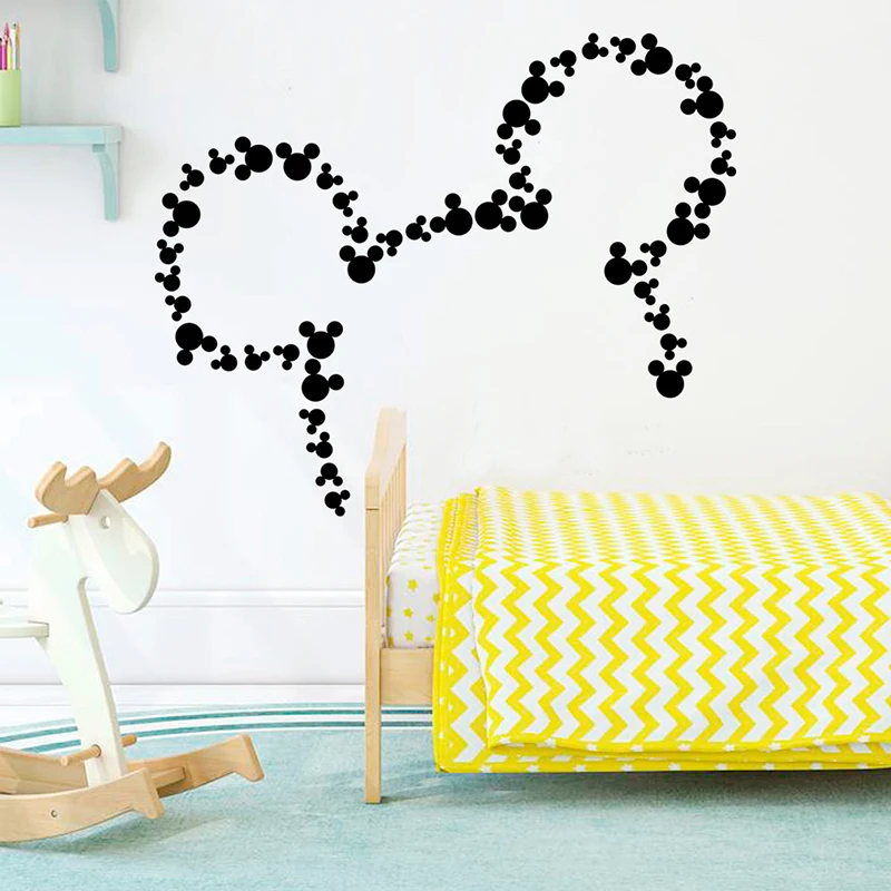 Дисней Микки Маус виниловые наклейки на стену для детской комнаты декоративные