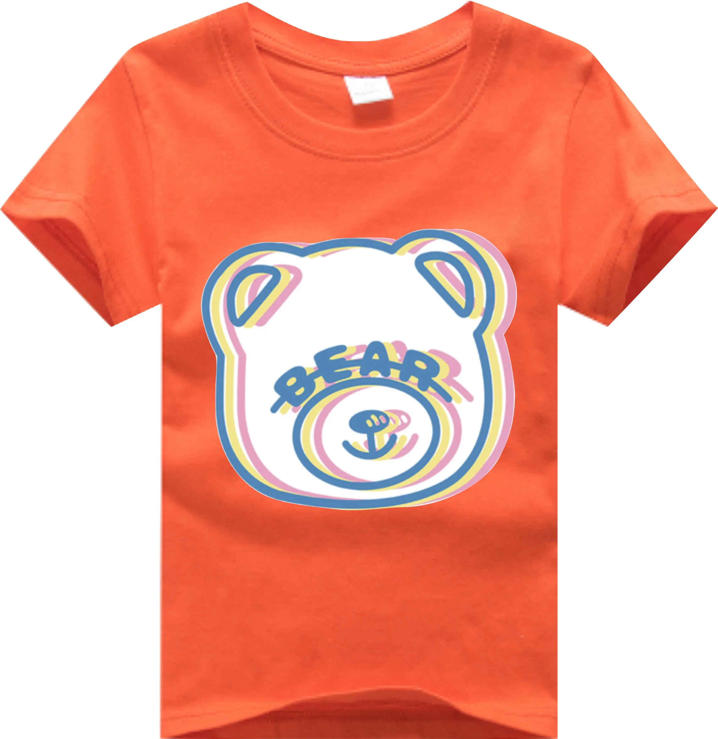 

Fashion 2021 T-shirt for girls vetement enfant garcon Clothing for boys tops for teens Aliexpress children Clothes Bear Print