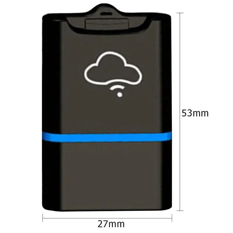 Синий Файлообменных объем памяти для хранения мини карта памяти TF Card Reader мобильный офис удобно большой объем памяти также Беспроводной флеш-накопитель для мобильного телефона - Цвет: Синий