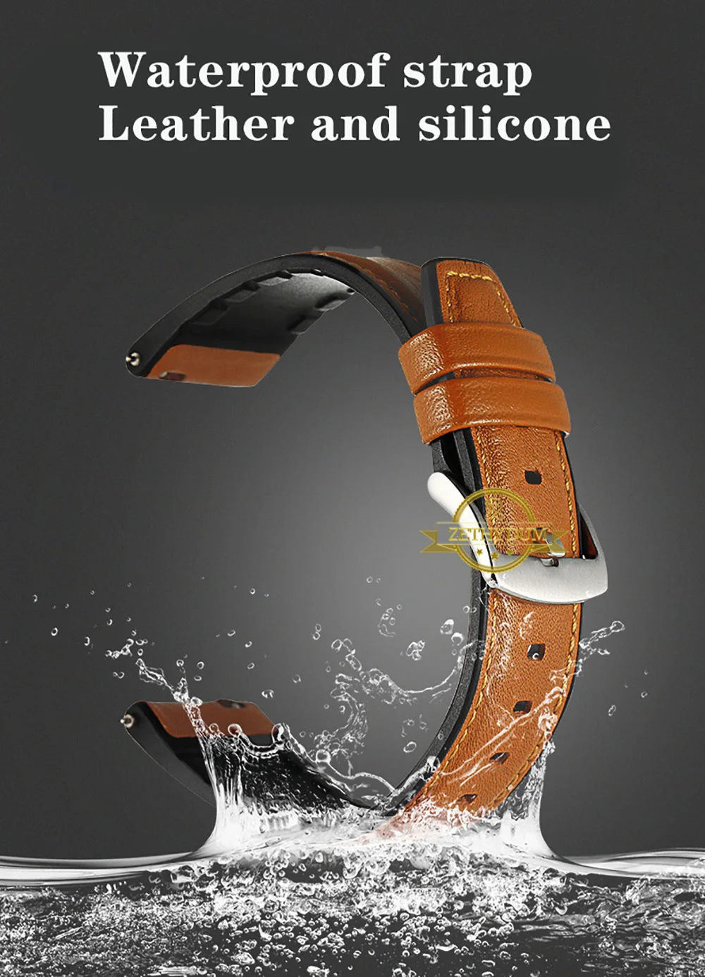 Ремешок из натуральной кожи и силикона для huawei Watch GT Watch 2pro Dream Magic watch ремешок 22 мм смарт-часы браслет