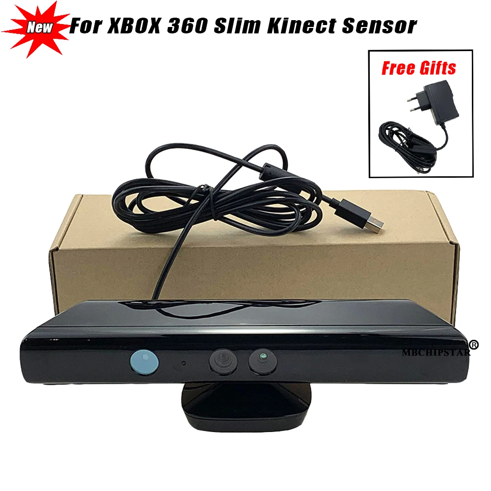 

Новое поступление, Kinect для XBOX 360, сенсор камеры для xbox 360 Slim, xbox 360, тонкий Kinect с кабелем питания, адаптер переменного тока