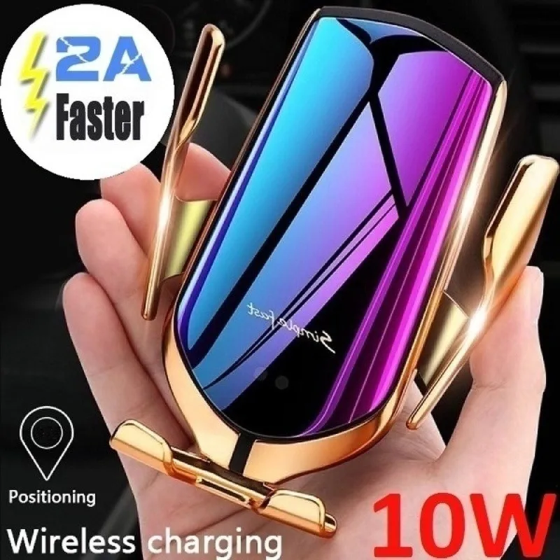 Беспроводное зарядное устройство 10 Вт автомобильное беспроводное для iPhone Samsung S10