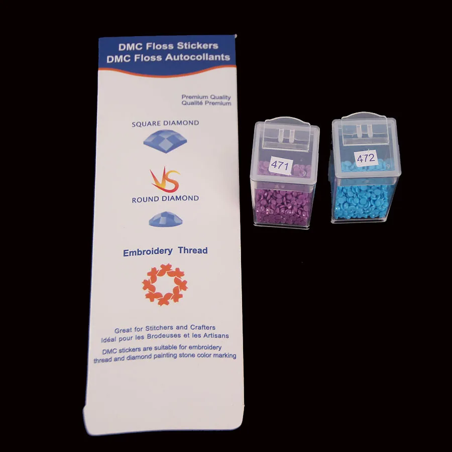 NEW Diamond Storage Label Stickers Painting Accessory Embroidery Tools Box /Bottle 447 DMC Number Sticker | Дом и сад