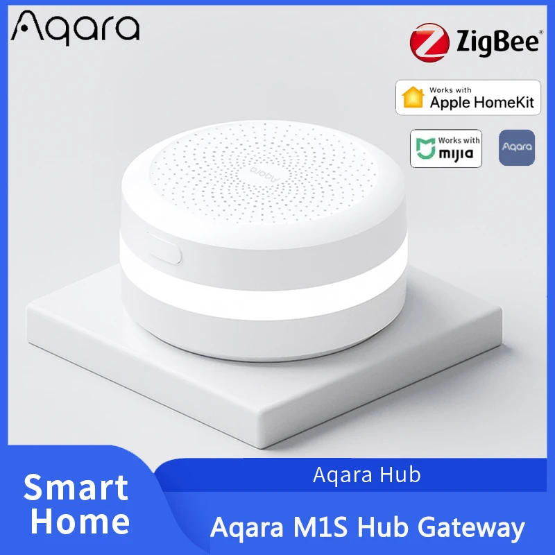 

Aqara M1S концентратор шлюз Zigbee 3,0 с RGB LED Ночной светильник умный шлюз приложение дистанционное управление Умный дом работа Mijia Apple Homekit