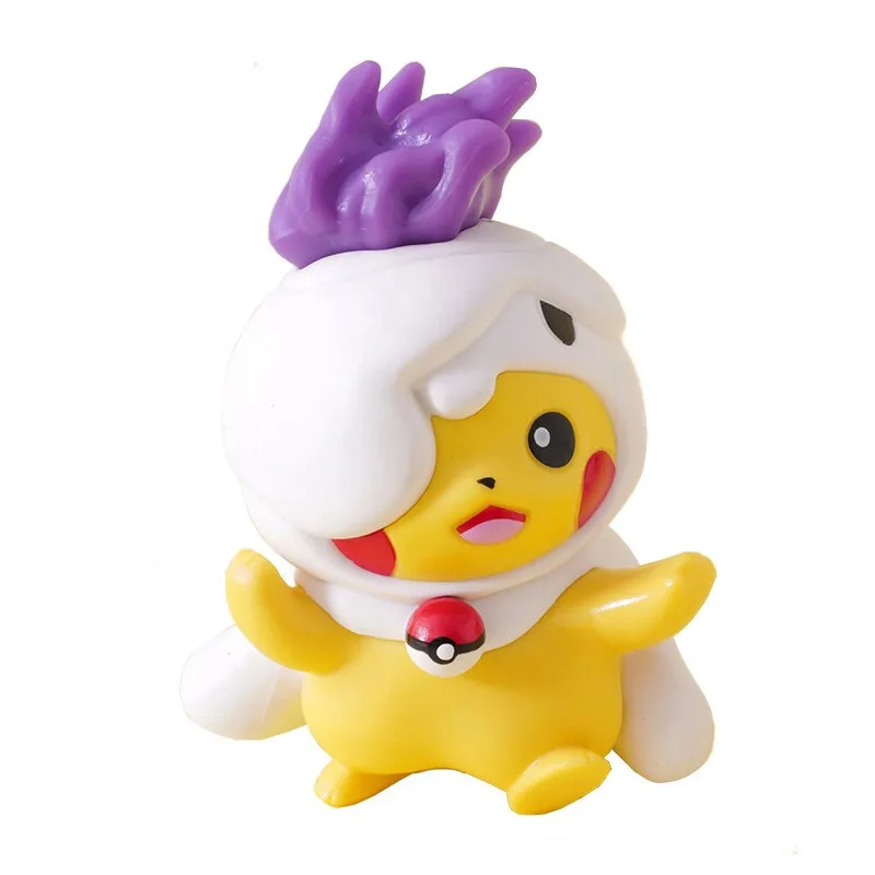 

TARAKA TOMY Pokmon toy figure cos Gengar Pikachu Mimikyu Pikachu Gastly Pikachu action figure model child birthday gift