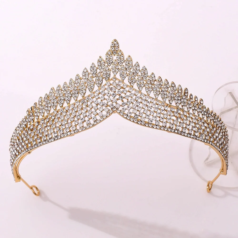 

Black Crystal Tiara Crown Bridal Wedding Party Prom Pageant