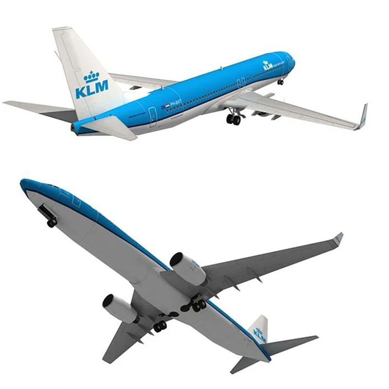 1:100 Боинг 737 самолет голландские авиалинии 3D бумажная модель DIY игрушки ручной