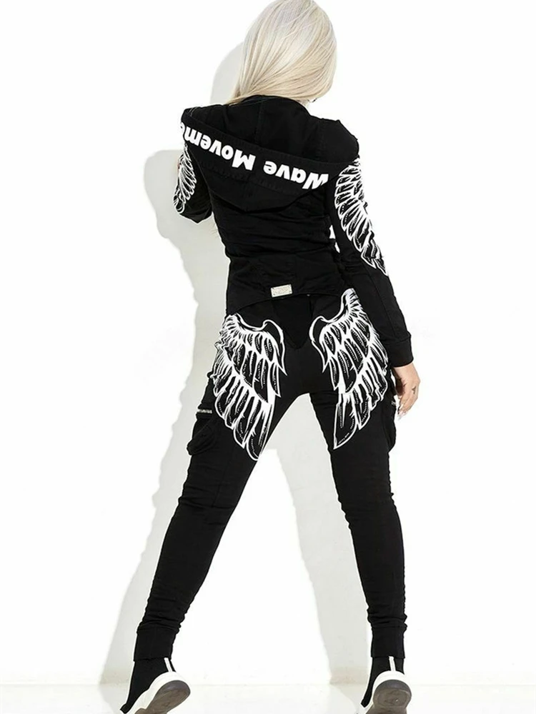 Женский спортивный костюм из 2 предметов толстовка на молнии джоггеры спортивная