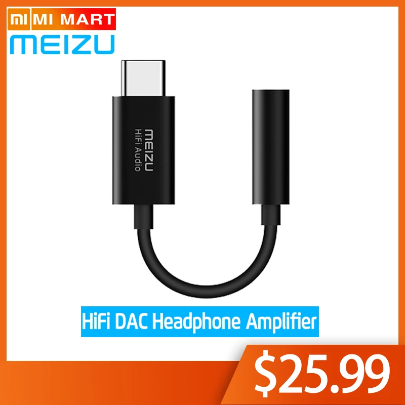 Meizu оригинальный усилитель для наушников аудио HiFi без потерь DAC тип c до 3 5 мм