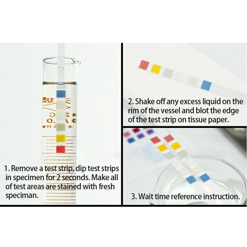 6 в 1 Инструмент Твердость воды тест полоски PH горячая ванна Щелочность аквариум