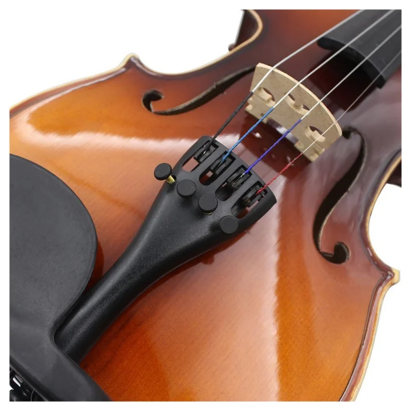 3/4 4/4 Violin Fiddle Tailpiece Hill Style with 1pcs Tailgut Tailcord 4 Fine Tuners Aluminum Alloy Durable Strong |