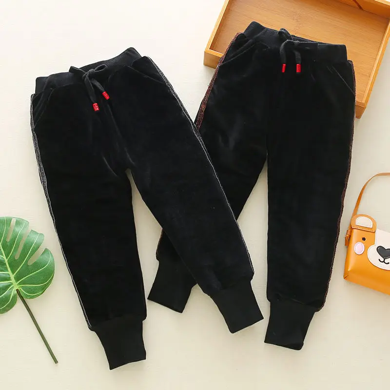 2019 г. Зимние штаны для мальчиков и девочек хлопковые плотные теплые брюки с