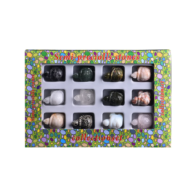 12 в 1 натуральная черепаха роза кварц аметист ручная работа скульптура