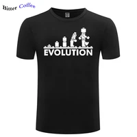 2021 novelty robot evolution t shirts men funny fashion printed men tee tops cotton men short sleeve brand clothing plus size