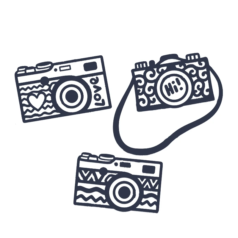 Видеокамера - Металлические ножницы для вырезания для собственного изготовления альбома, бумажных открыток, тиснения, декоративного рукоделия, новинка.