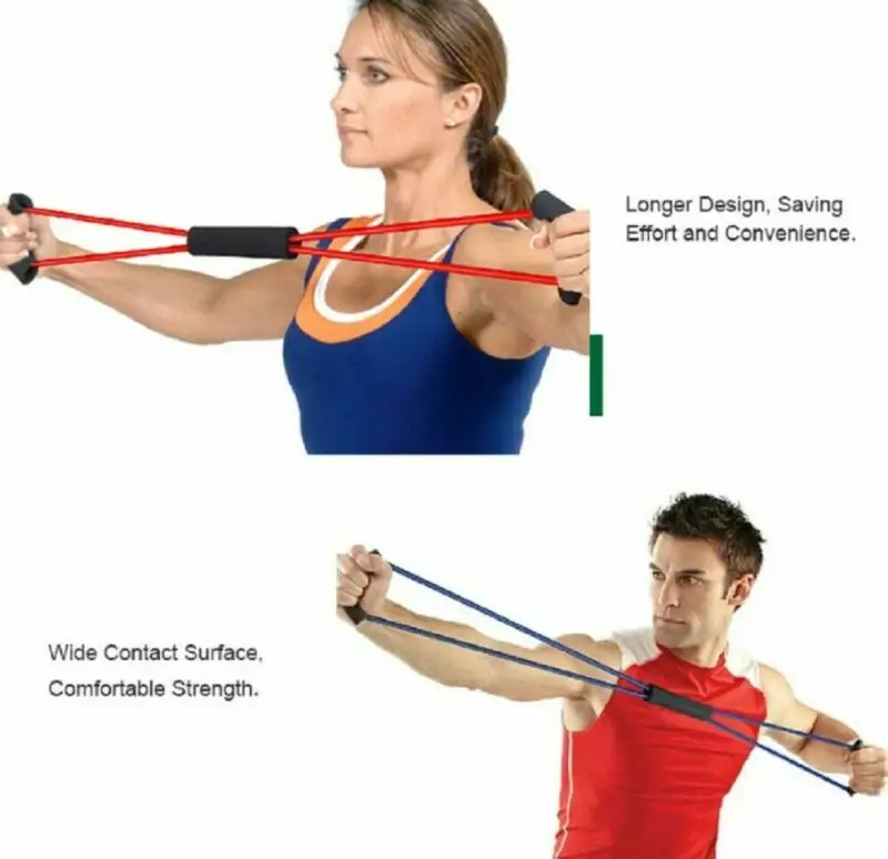 

Fitness Gum 4 Tube Resistance Bands Latex Pedal Exerciser Sit-up Pull Rope Expander Elastic Bands Yoga equipment Pilates Workout