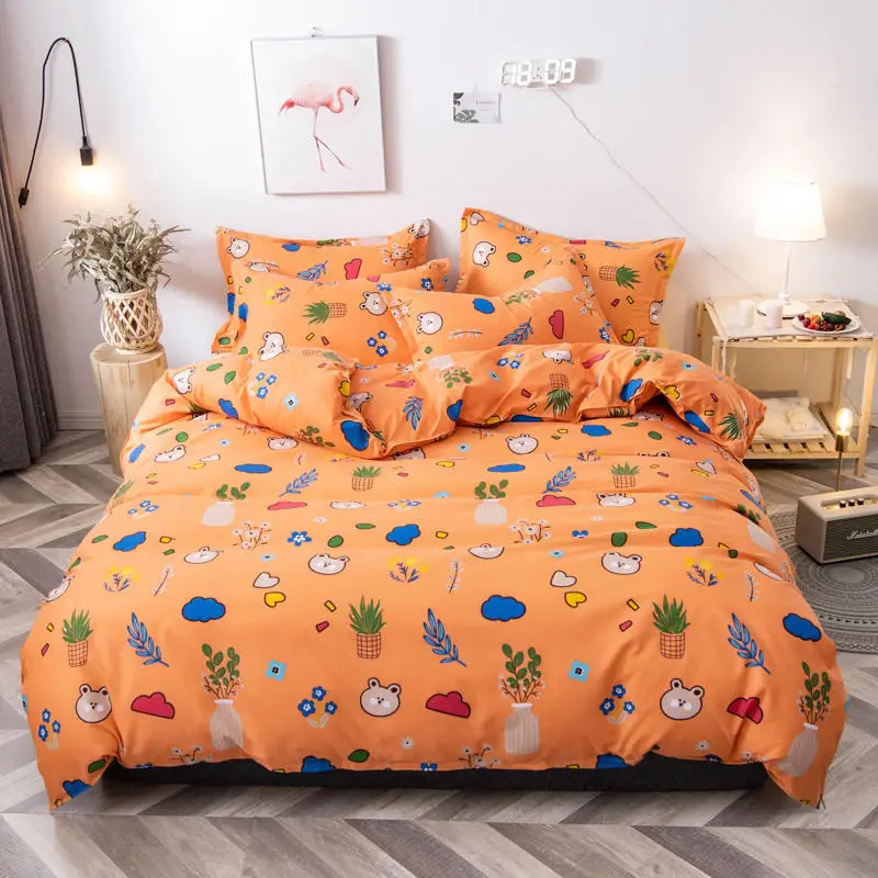 Nordic Duvet Cover Set 220x240 King Size Simple Bedding Striped Couple Bed Quilt Sheet Pillowcase Single Double Queen | Дом и сад