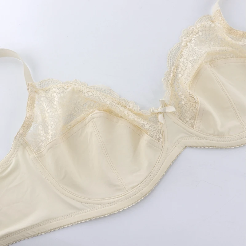 Beauwear, Бюстгальтеры без подкладки для женщин, кружевной бюстгальтер без косточек, Цветочная сетка, Bh полупрозрачное сексуальное женское белье D DD E 40 42 44 46 48 50