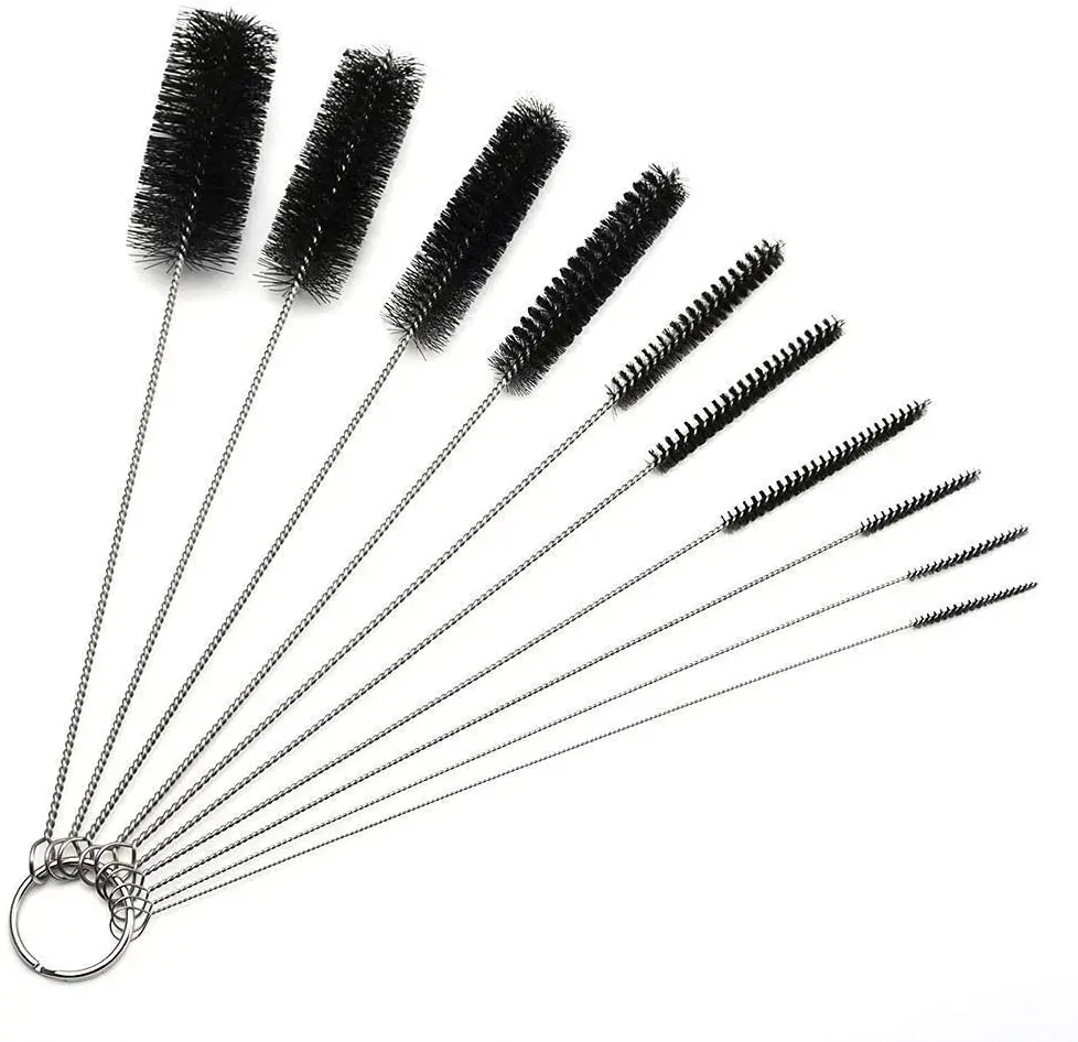 

10Pcs/Set Stainless Steel Cleaning Brush For Weed Pipe Clean Glass Hookah Smoking Cachimba Pipas Fumar Feeding Bottle Brush