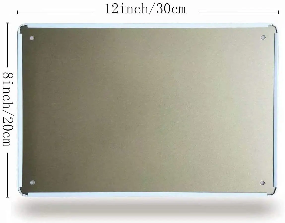 

Tin Sign Motorcycle and His Life's Journey Retro Use for Bar Home Kitchen 8x12 Inches