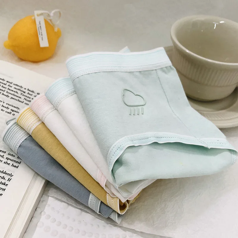 

Seamless Mid Rise Breathable Underpants Lingerie Janpanese Style Students Briefs Underwear Cute Women Print Cotton Panties New