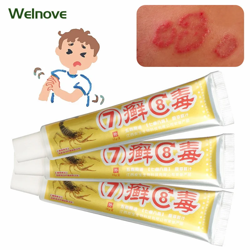 

1pcs 15g Eczema Psoriasis Pruritus Cream Antibacterial Dermatitis Herbal Cream Eczematoid Relief Anti-itching Skin Care Ointment