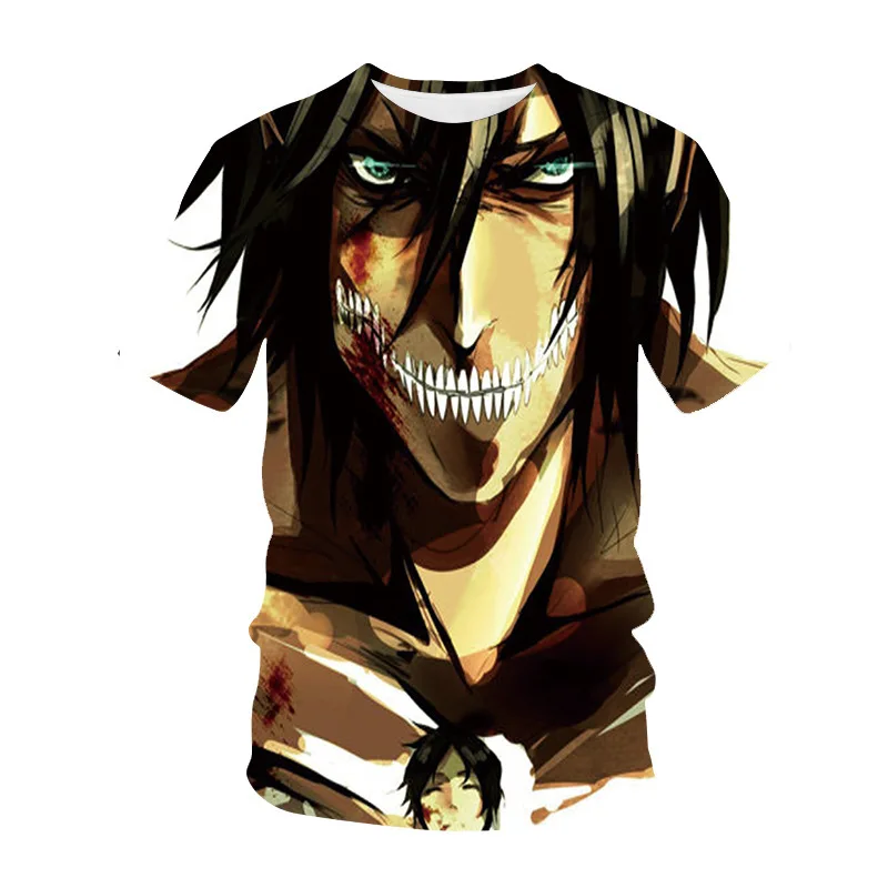 

Anime Games Men's Shirt Street Clothing 3D Printing Harajuku Fashion Tops Children's Short Sleeve T-shirt Men's 2021