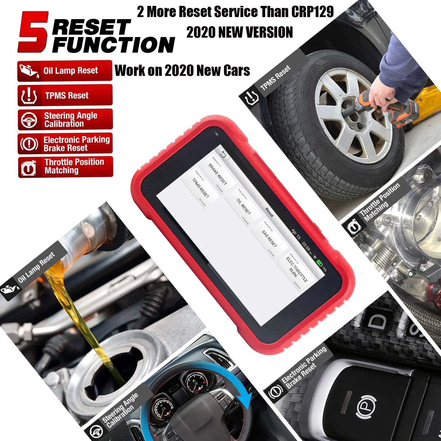 Сканер LAUNCH X431 CRP129E OBD2 автоматический считыватель кодов OBD инструмент для
