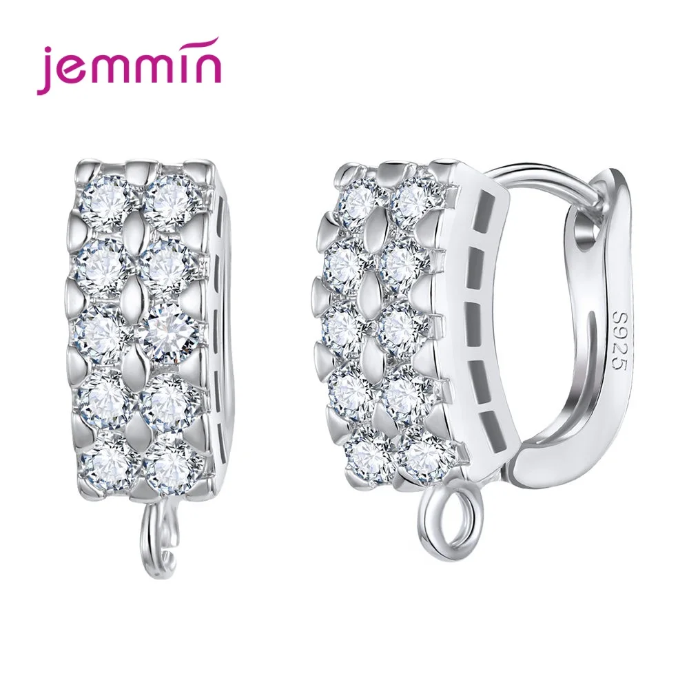 

High Quality DIY Earrings Clasps Hooks For Woman Handmade Jewelry Making Accessories Fashion Design Cubic Zirconia Earrings
