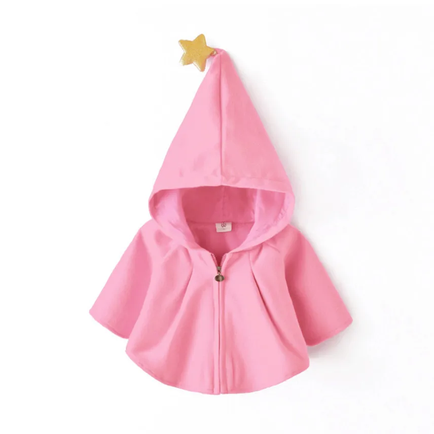New Baby Girls Winter Coats Cute Christmas Red Cloak Jackets For Children Clothes Kids Toddler Type Jacket 18M-6T Gift | Детская одежда