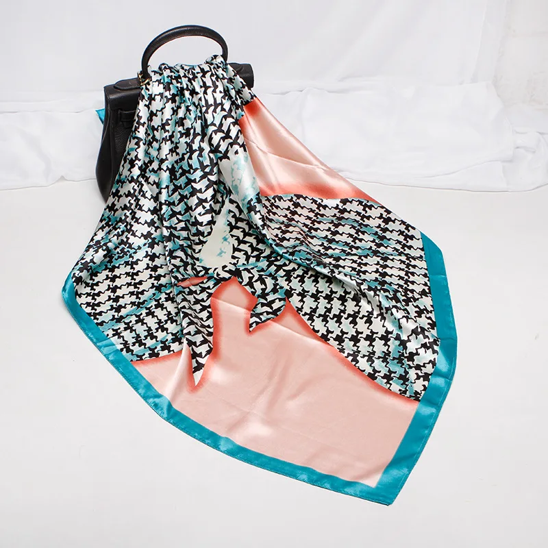 

Шарф 100% шелковые на ощупь, головной платок, женский шарф, женская одежда, хиджабы, шарф на солнечной батарее